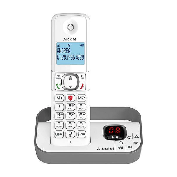 Téléphone sans fil ALCATEL F860 Voice Gris Avec Répondeur