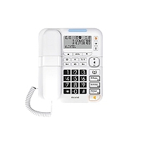 Téléphone Fixe pour Personnes Âgées T Max 70 Blanc