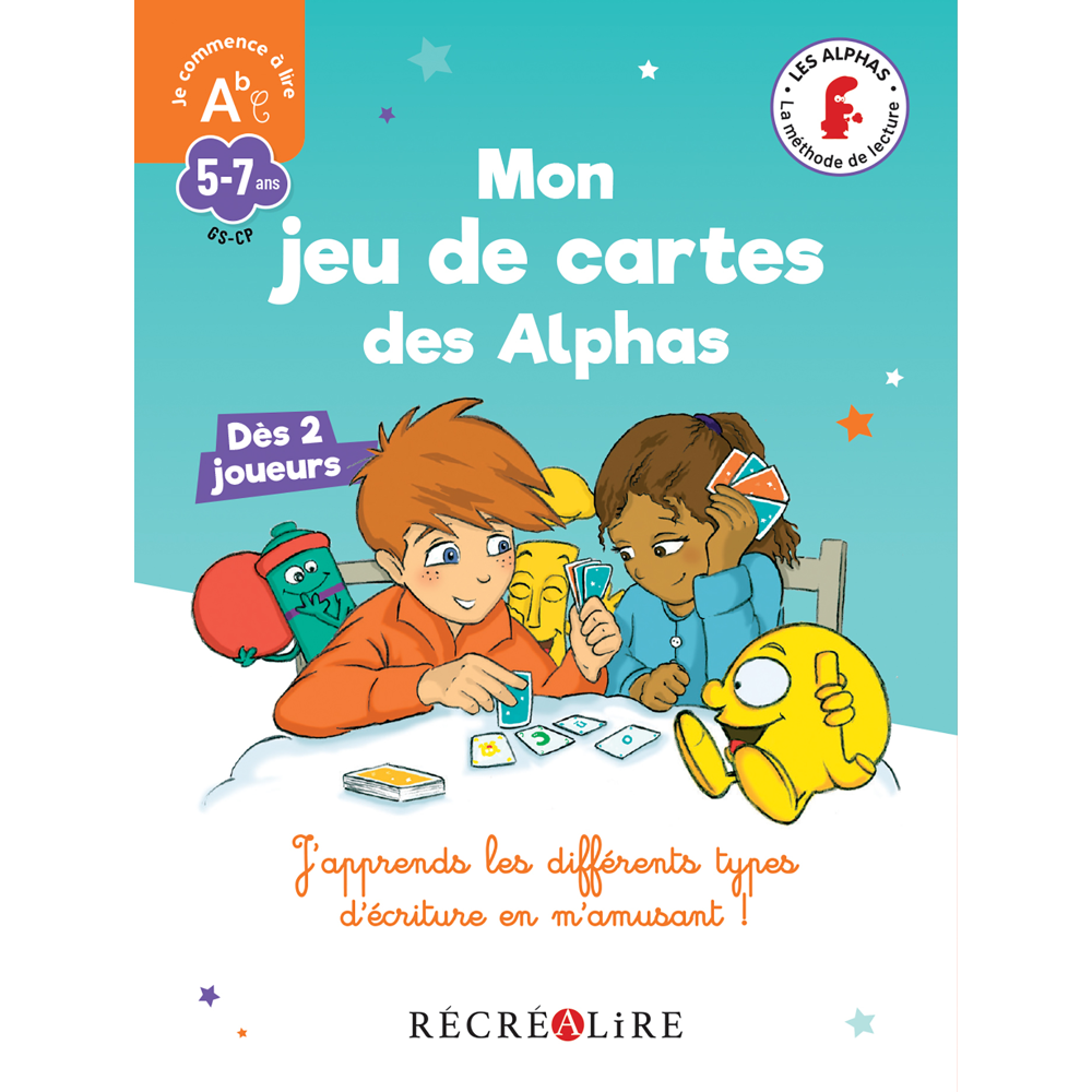 Mon jeu de cartes des Alphas - La méthode de lecture Les Alphas GS-CP (Coffret)