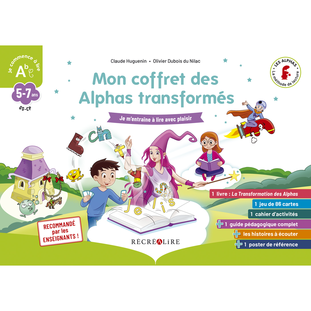 Mon coffret des Alphas transformés Méthode de lecture GS CP (Coffret)