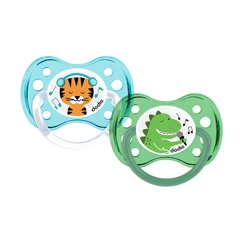 Sucettes 6 mois et + duo coloris aléatoire