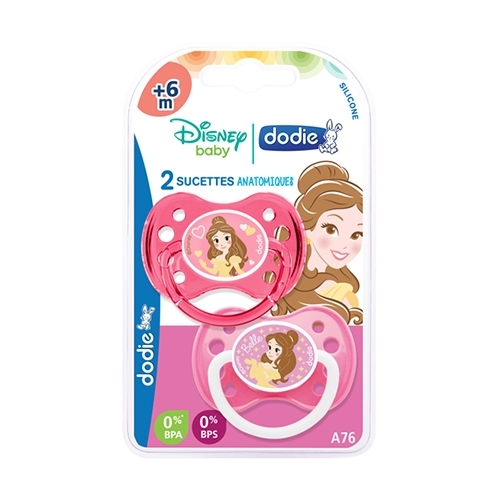 2 sucettes anatomiques belle 6mois et +
