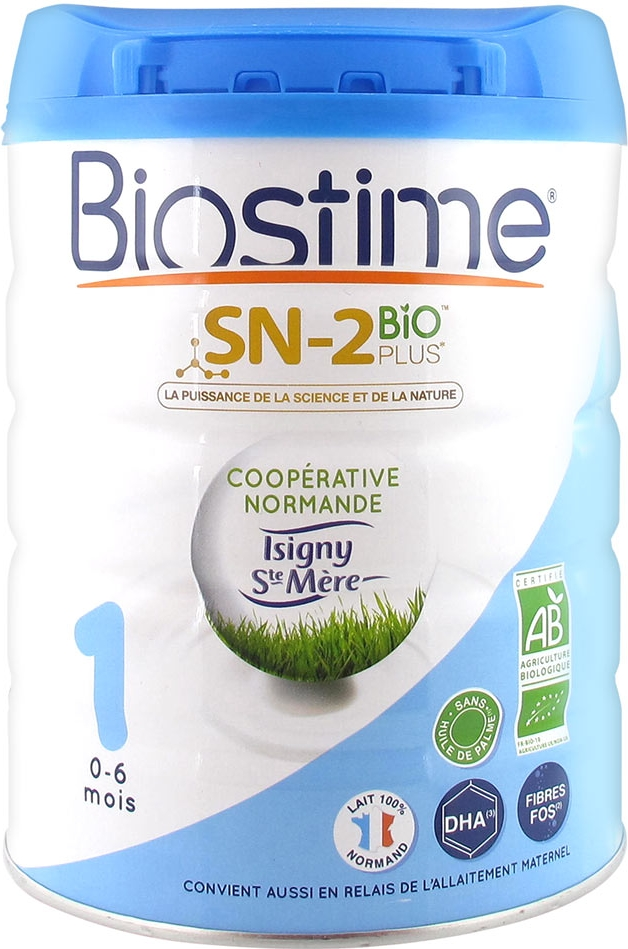 Lait Sn-2 bio plus 1er âge de 0 à 6 mois 800 g