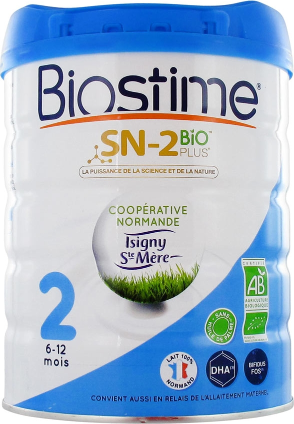 Lait Sn-2 bio Plus 2ème Âge 6 à 12 mois- 800g