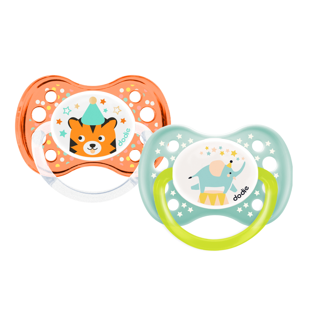 2 Sucettes anatomiques silicone 6 mois et +