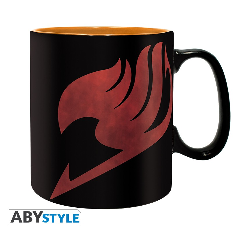 FAIRY TAIL - Mug - 460 ml - Lucy, Natsu & Emblème - boîte