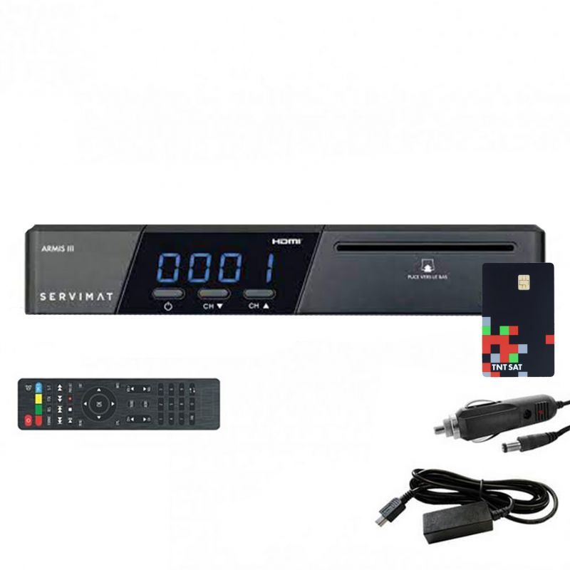 Décodeur Fransat 4K Servimat Sirius + Carte Intégrée - Neuf Sous Blister