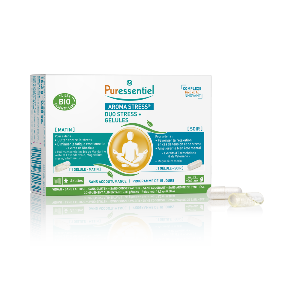 Gélules Duo Stress + AROMA STRESS® - 30 Gélules