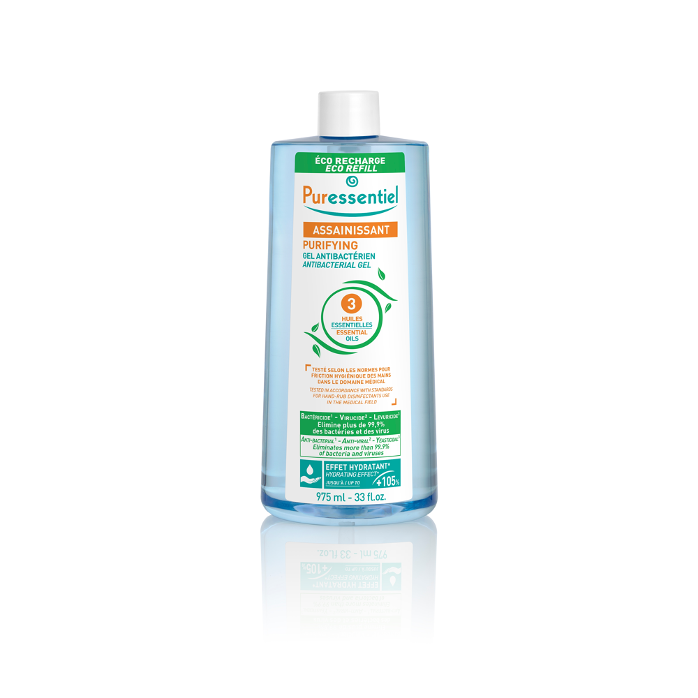 Eco Recharge Gel Antibactérien Assainissant aux 3 Huiles Essentielles 975 ml