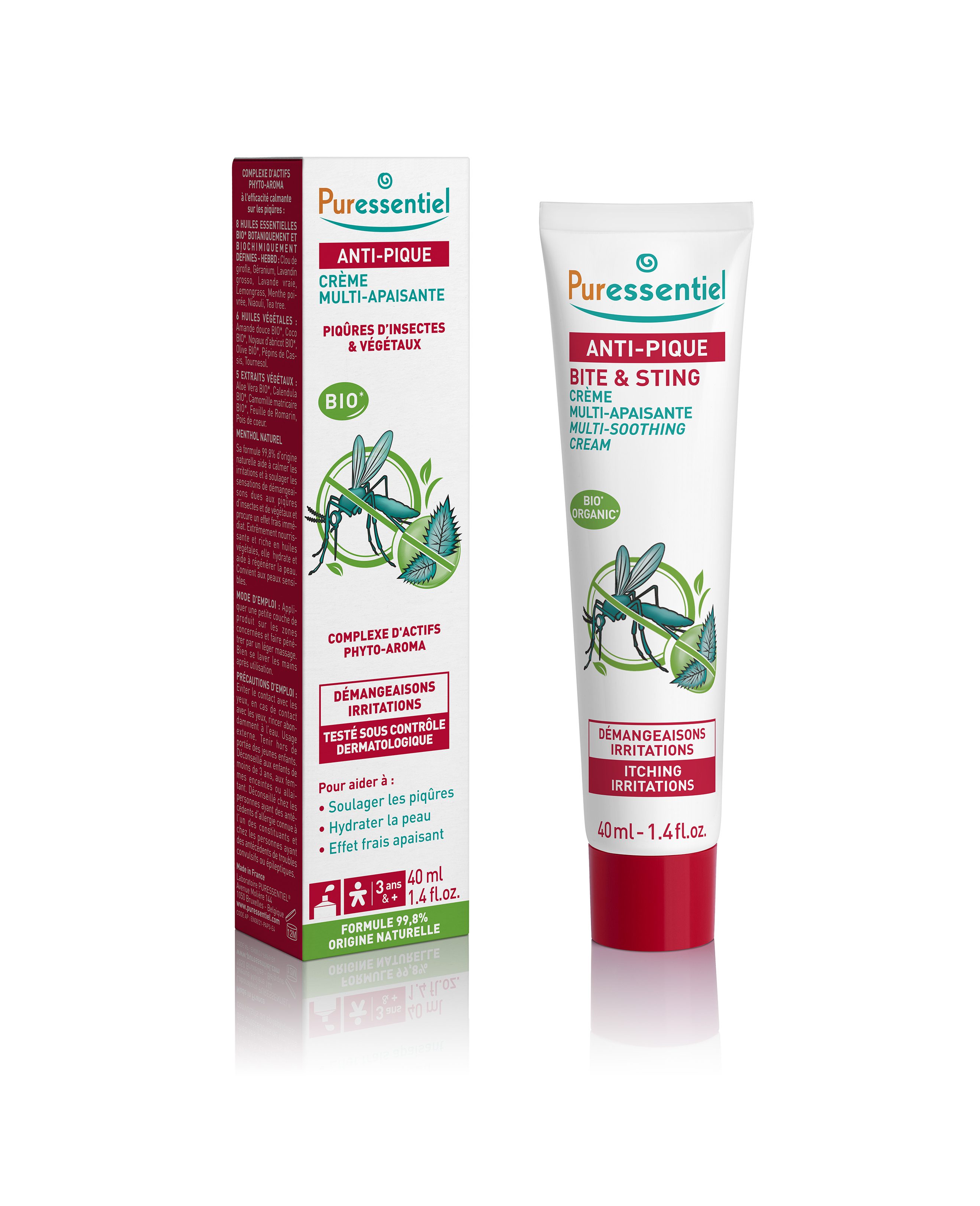 Crème Multi-Apaisante Anti-Pique aux HE et HV BIO - 40 ml