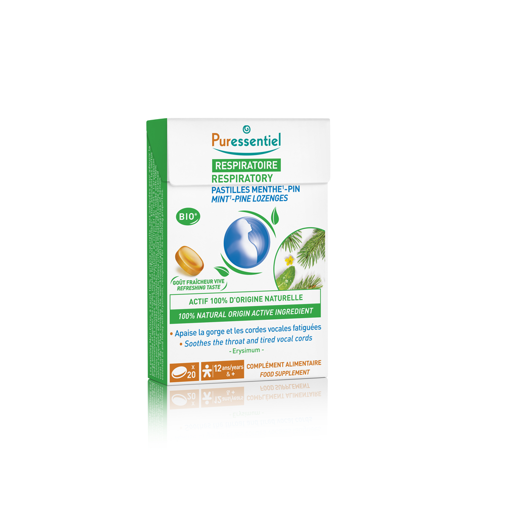 Pastilles Respiratoire Gorge Menthe-Pin - 20 pastilles