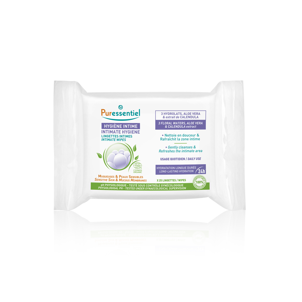 Lingettes Intimes Quotidiennes Bio x25