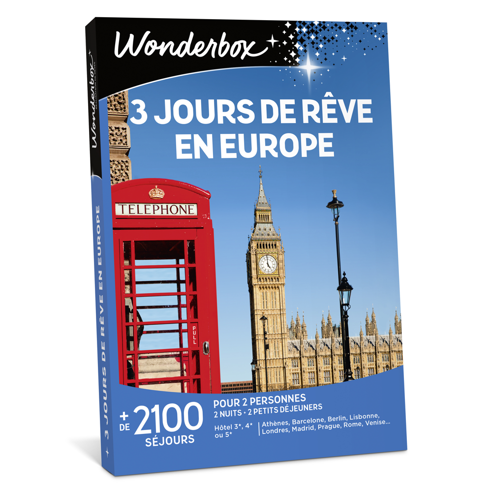 3 jours de rêve en Europe