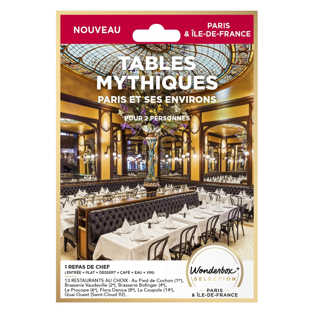 Tables mythiques Paris et ses environs