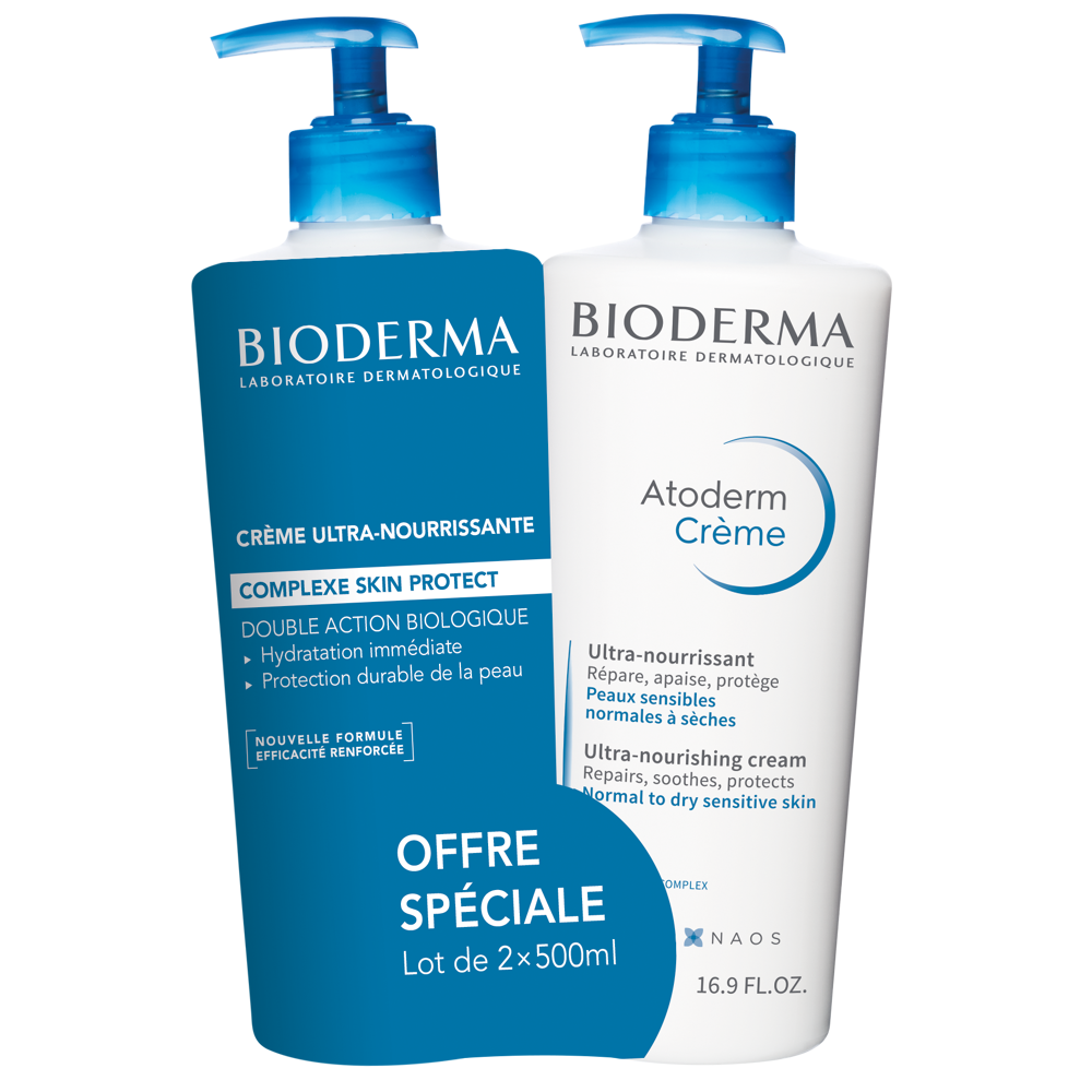 Atoderm Crème Ultra Nourrissante 2x500ml
