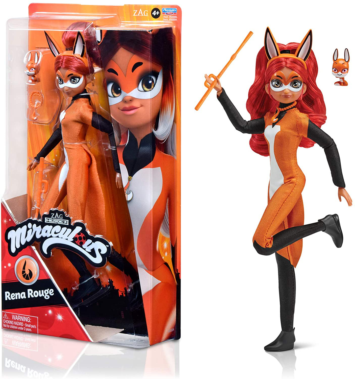 Miraculous - Mini-poupée - Rena Rouge - Poupée articulée 12 cm et ses accessoires