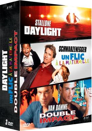 Stallone / Van Damme / Schwarzenegger - les gros bras d'Hollywood : Daylight + Un flic à la maternel