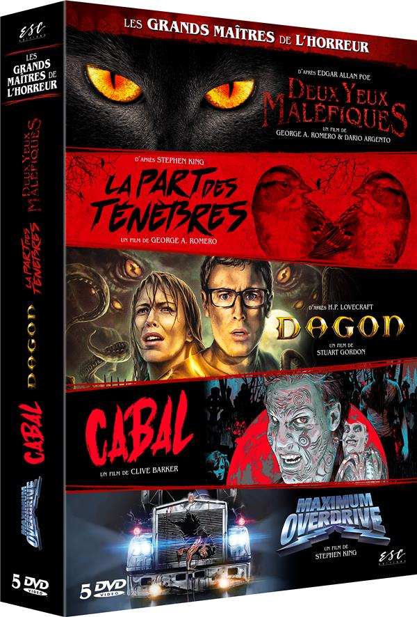 Les grands maîtres de l'horreur- Coffret 5 films