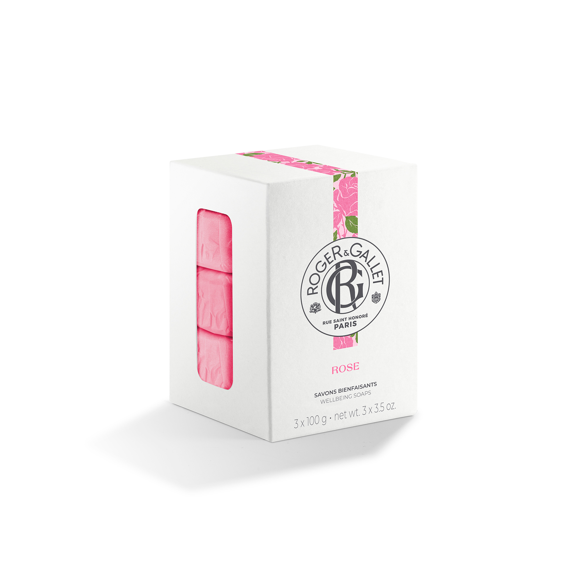 Savon Bienfaisant Coffret 3 x 100g - Rose