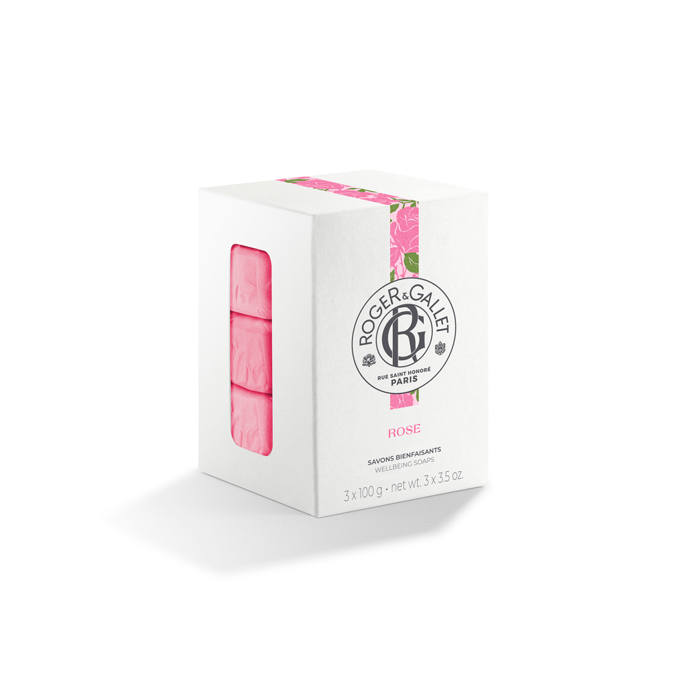 Savon Bienfaisant Coffret 3 x 100g - Rose