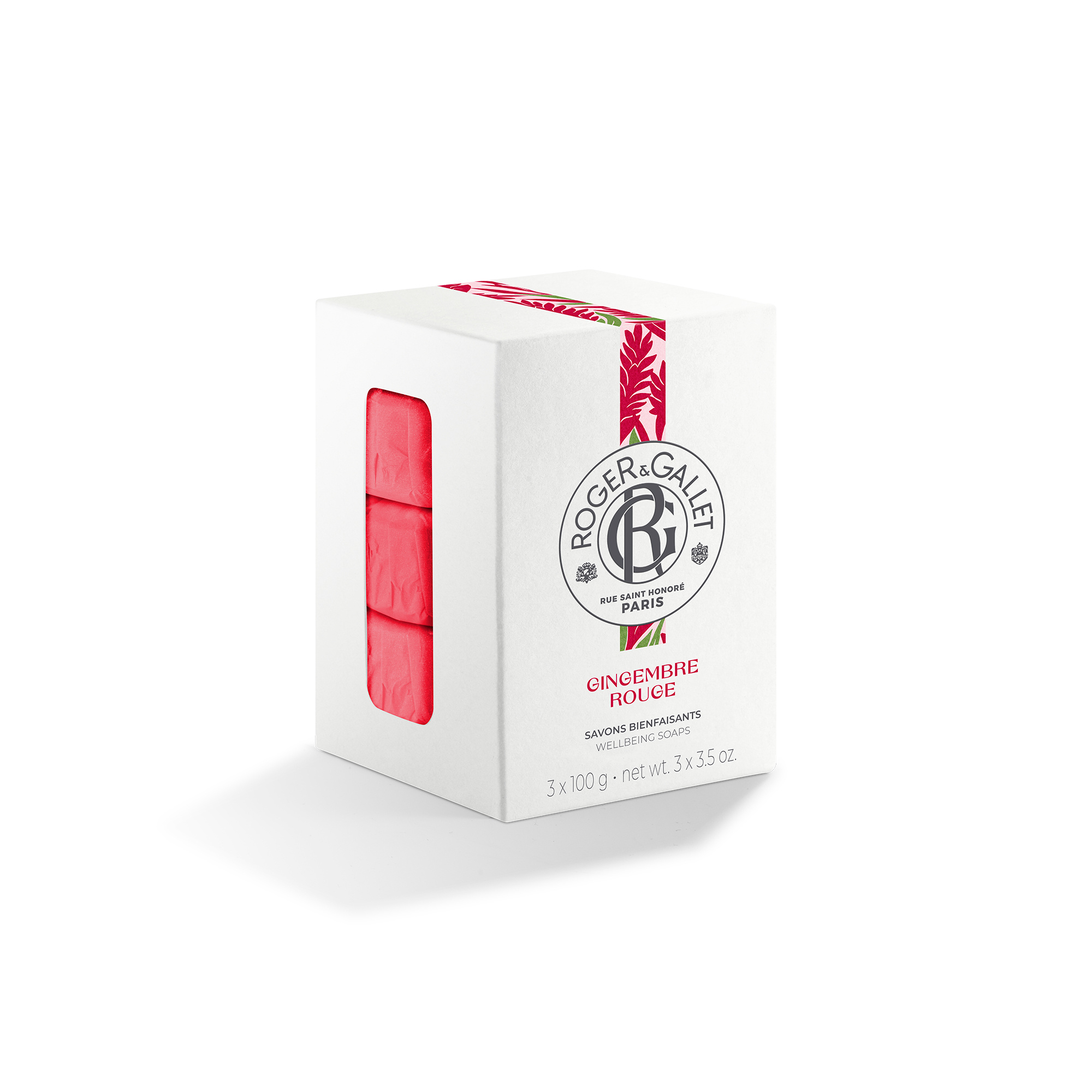 Savon Bienfaisant Coffret 3 x 100g - Gingembre rouge