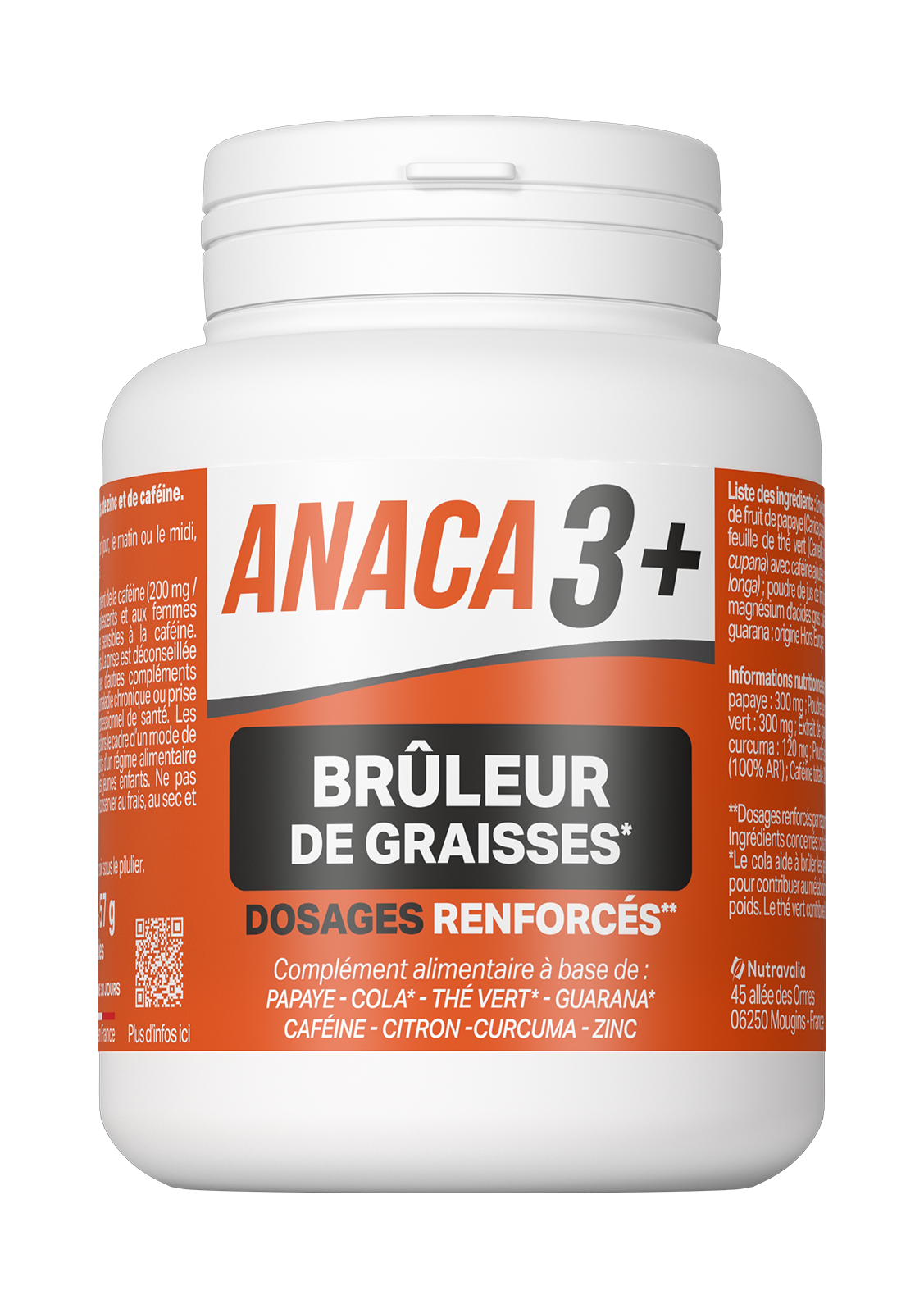 Brûleur de graisses 120 gélules