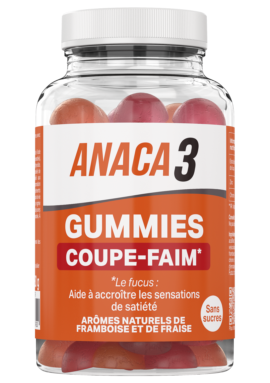 Anaca3 Gummies Coupe-Faim x60 gummies