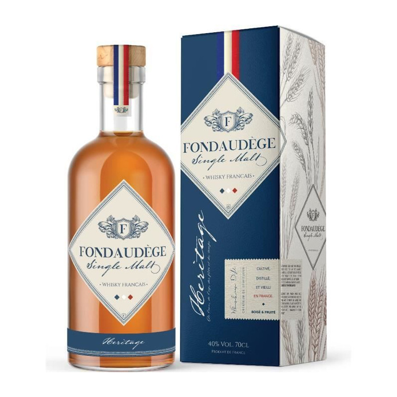 Whisky Single Malt Fondaudège Heritage - France, 40% vol. - 70 cl