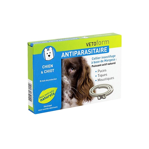 Antiparasitaire collier insectifuge chien et chiot