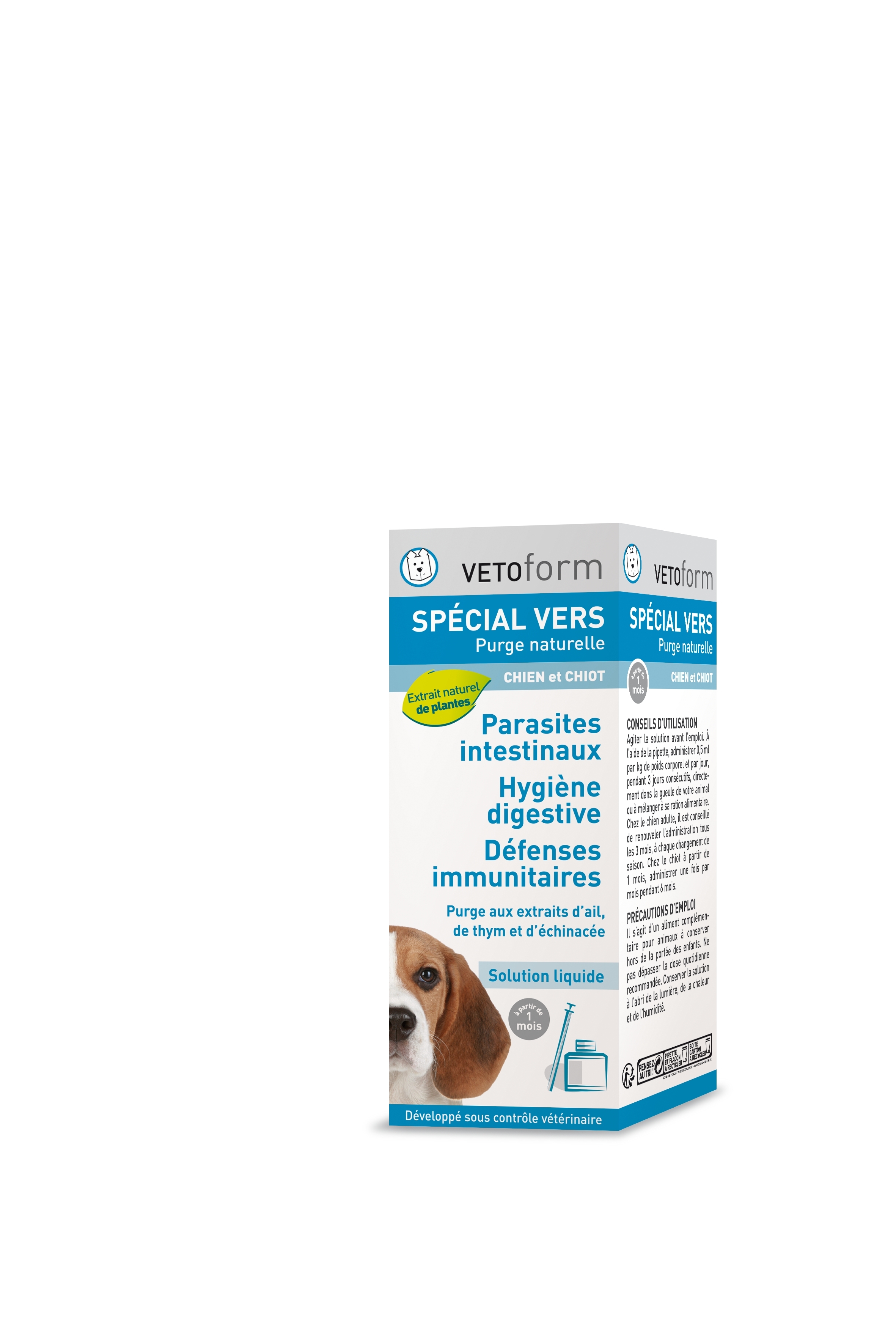 Solution purge aux plantes pour chien 50 ml