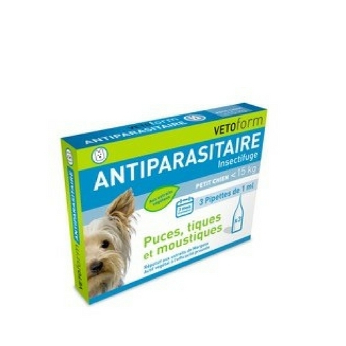 Pipettes chien -15 kg