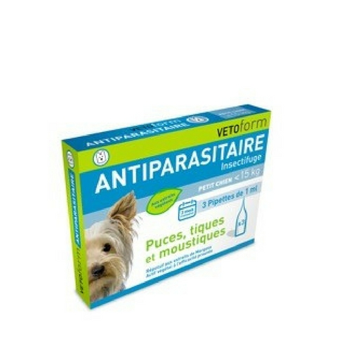 Pipettes chien -15 kg