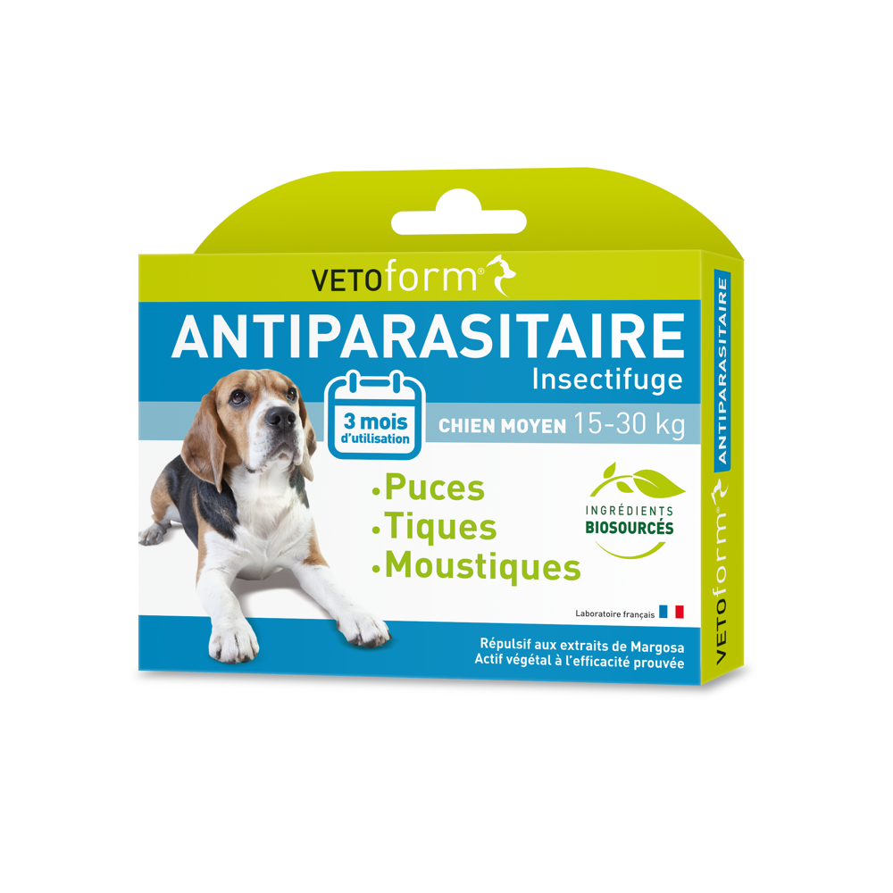 Pipettes chien 15 à 30kg