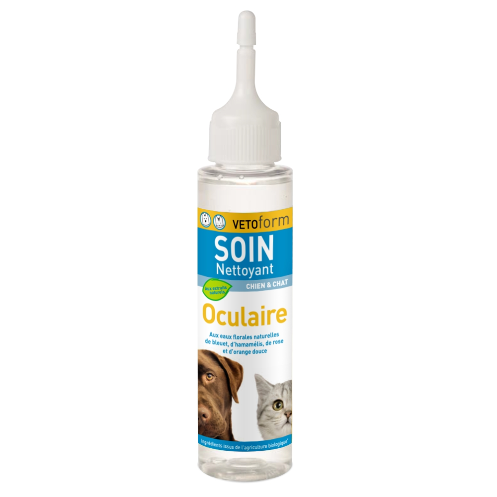 Soin nettoyant oculaire pour chien et chat 100 ml