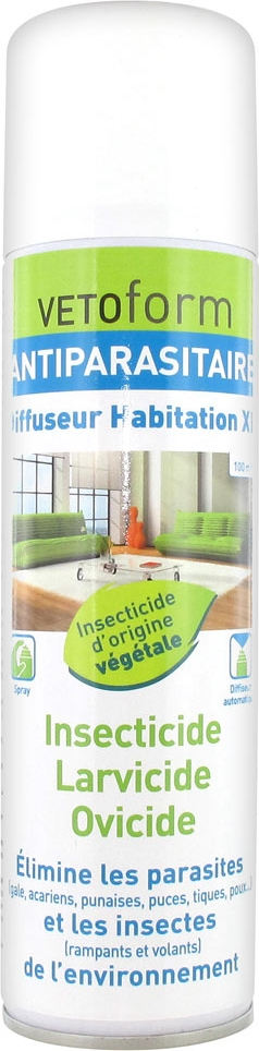 Diffuseur habitation antiparasitaire XL 250 ml