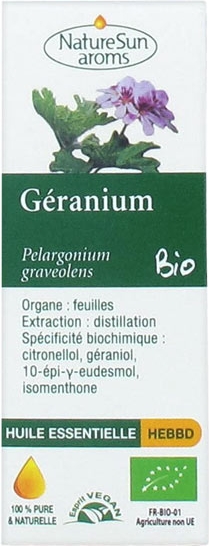 Huile essentielle géranium bio 10ml