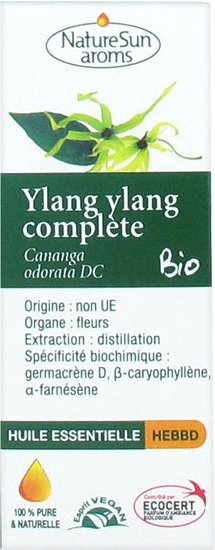 Huile essentielle ylang ylang complète bio 10ml