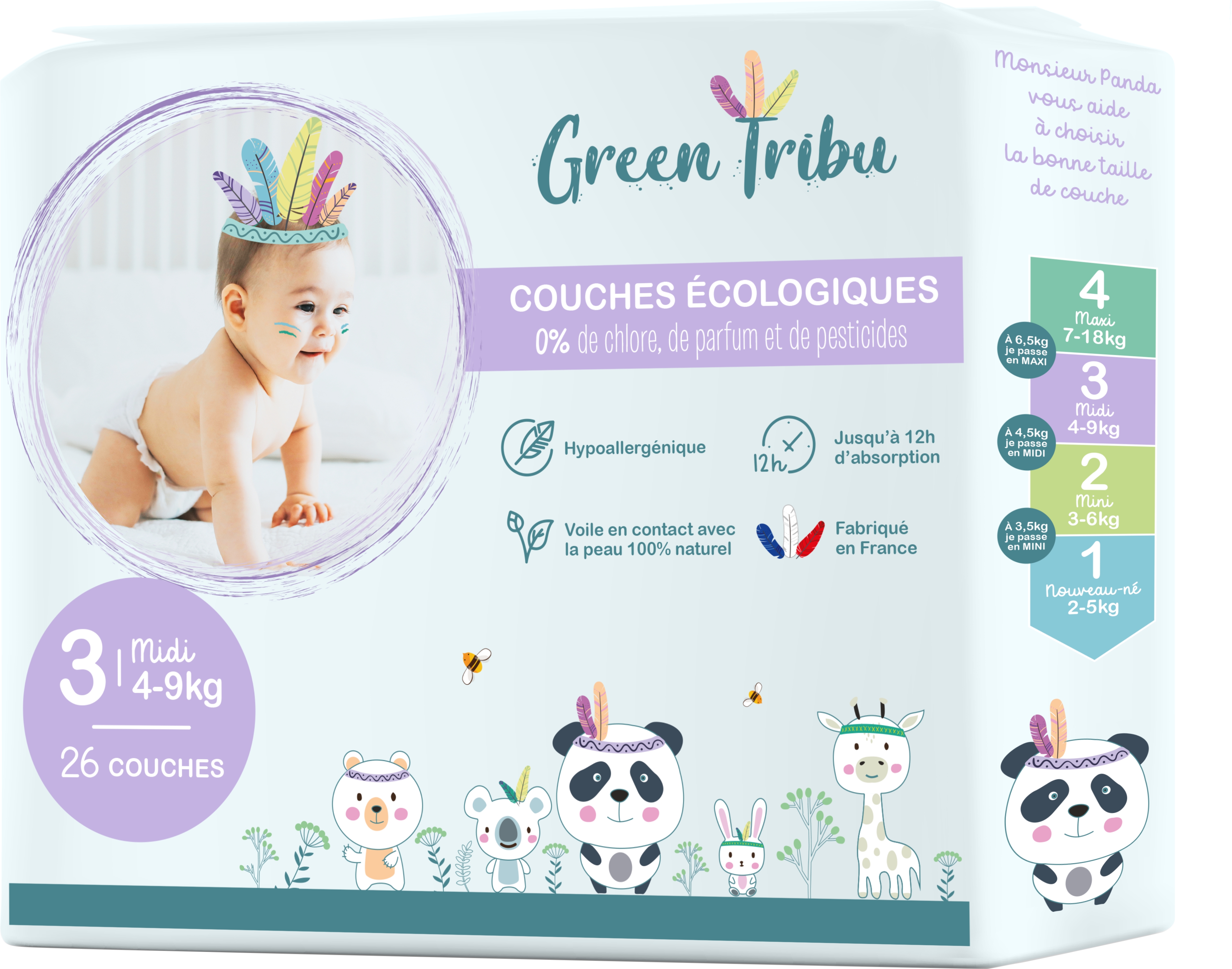 Couches bébé mini T3 x26