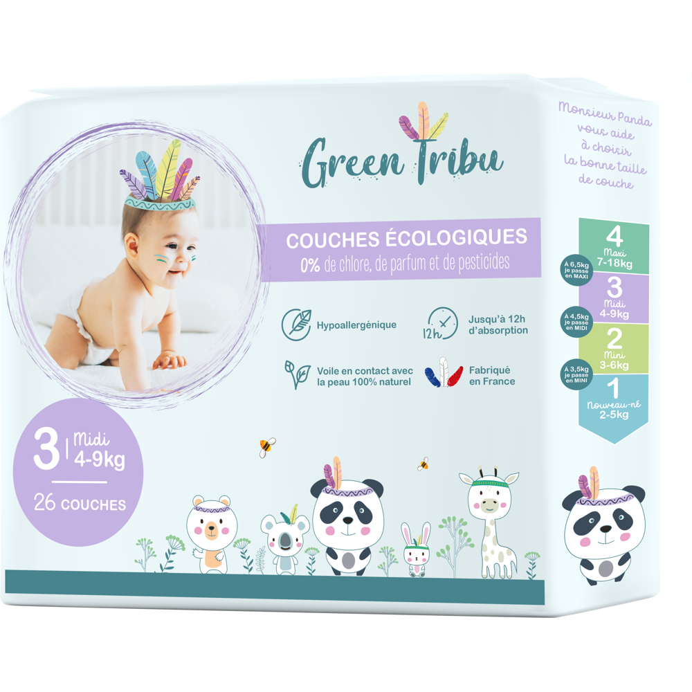 Couches bébé mini T3 x26