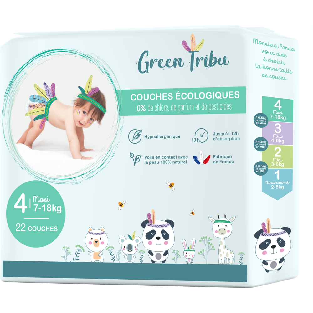 Couches bébé maxi T4 x22