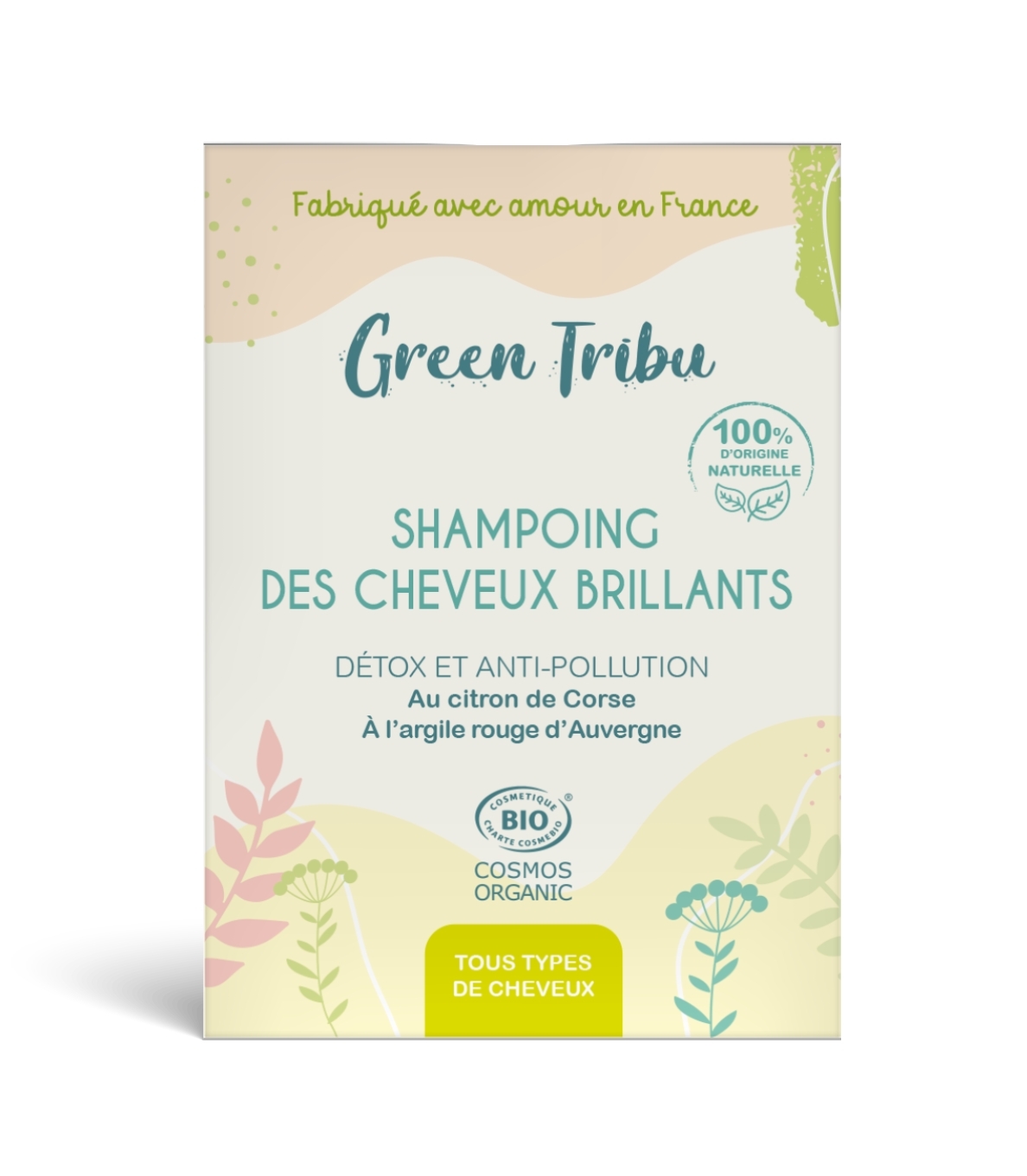 Shampoing des cheveux brillants 85g