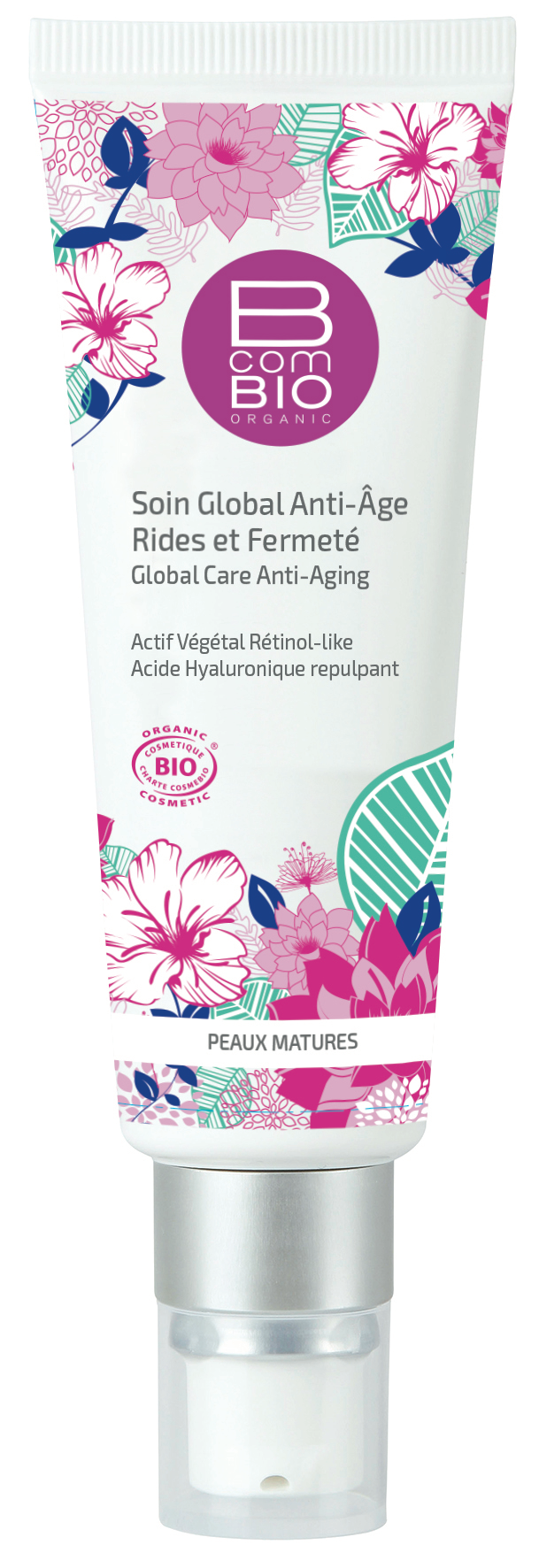 Soin global anti-âge rides et fermeté peaux matures bio 50ml