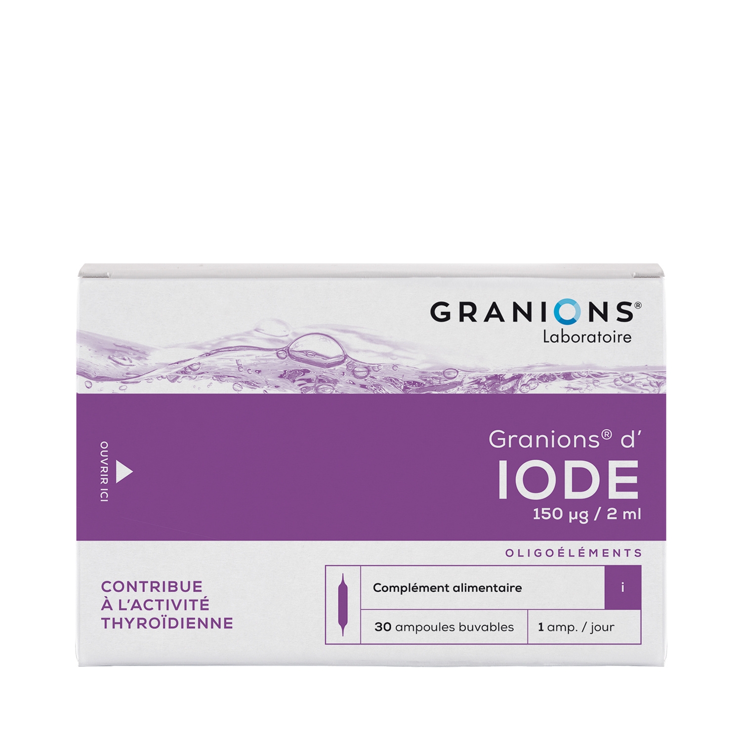 Granions D'Iode Bte 30 ampoules