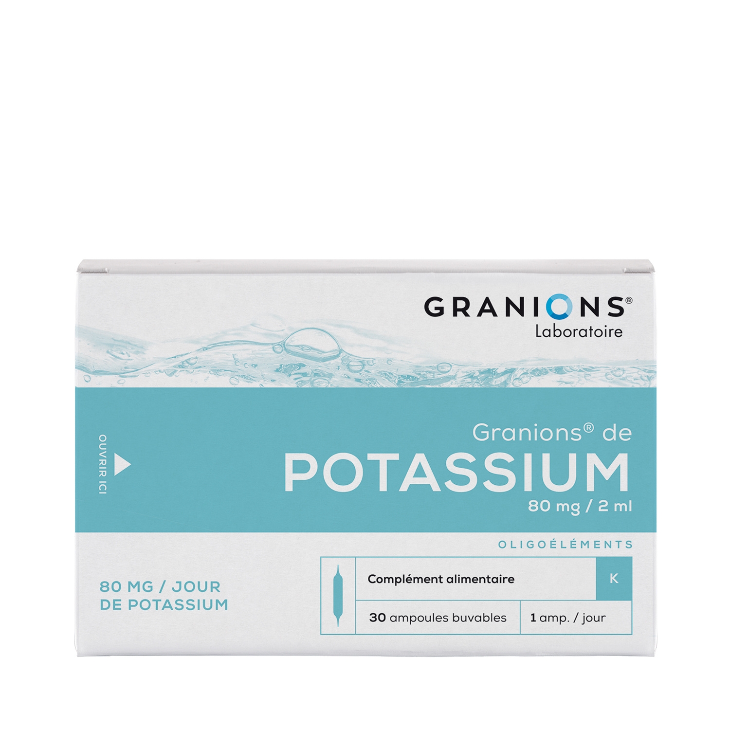 Granions De Potassium 30 ampoules
