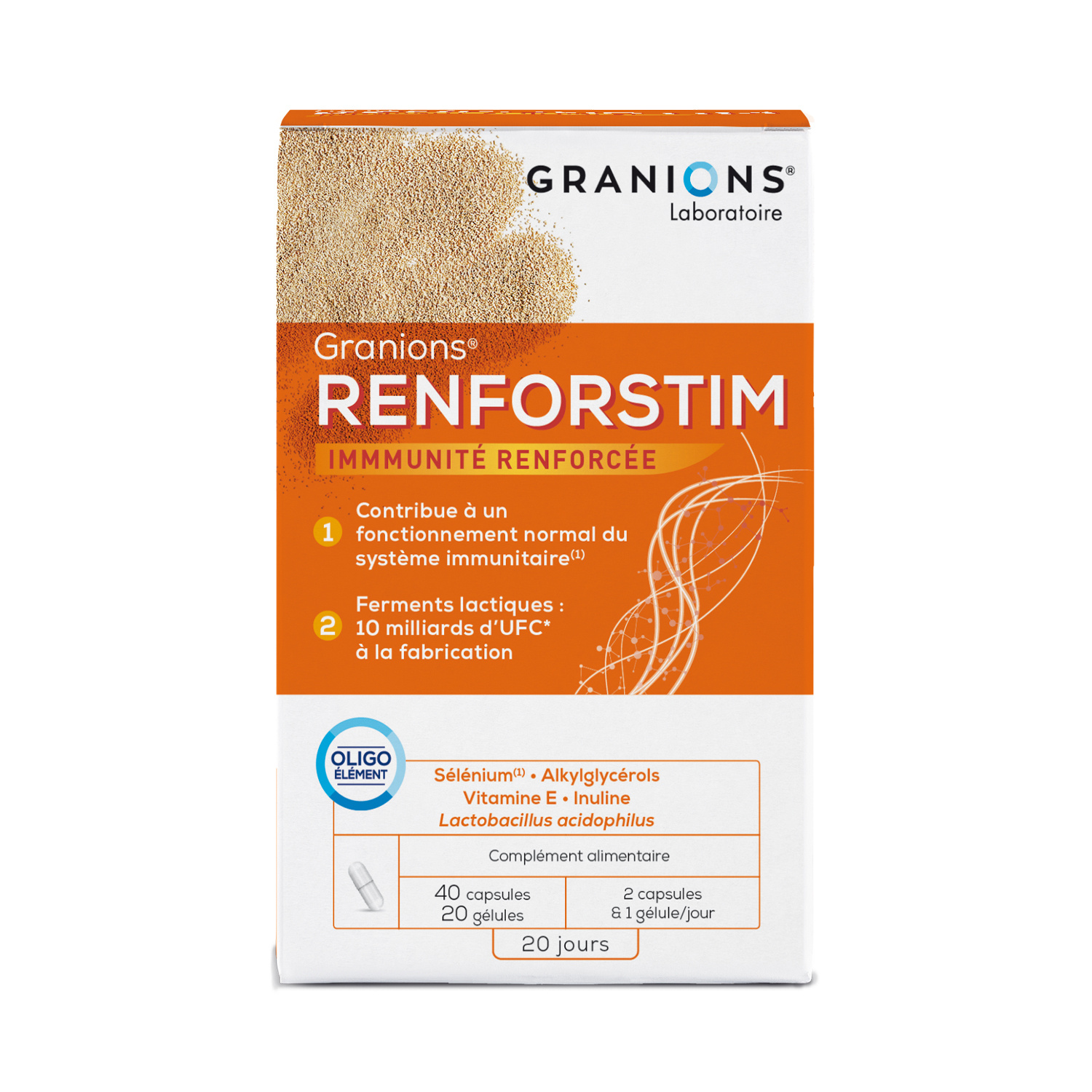 Granions Renforstim 40 capsules 20 gélules