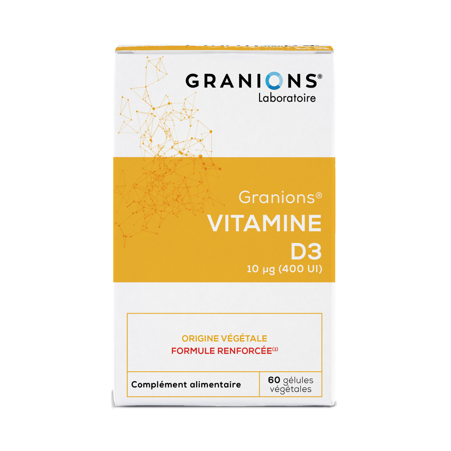 Granions Vitamine D3 10µg 60 gélules