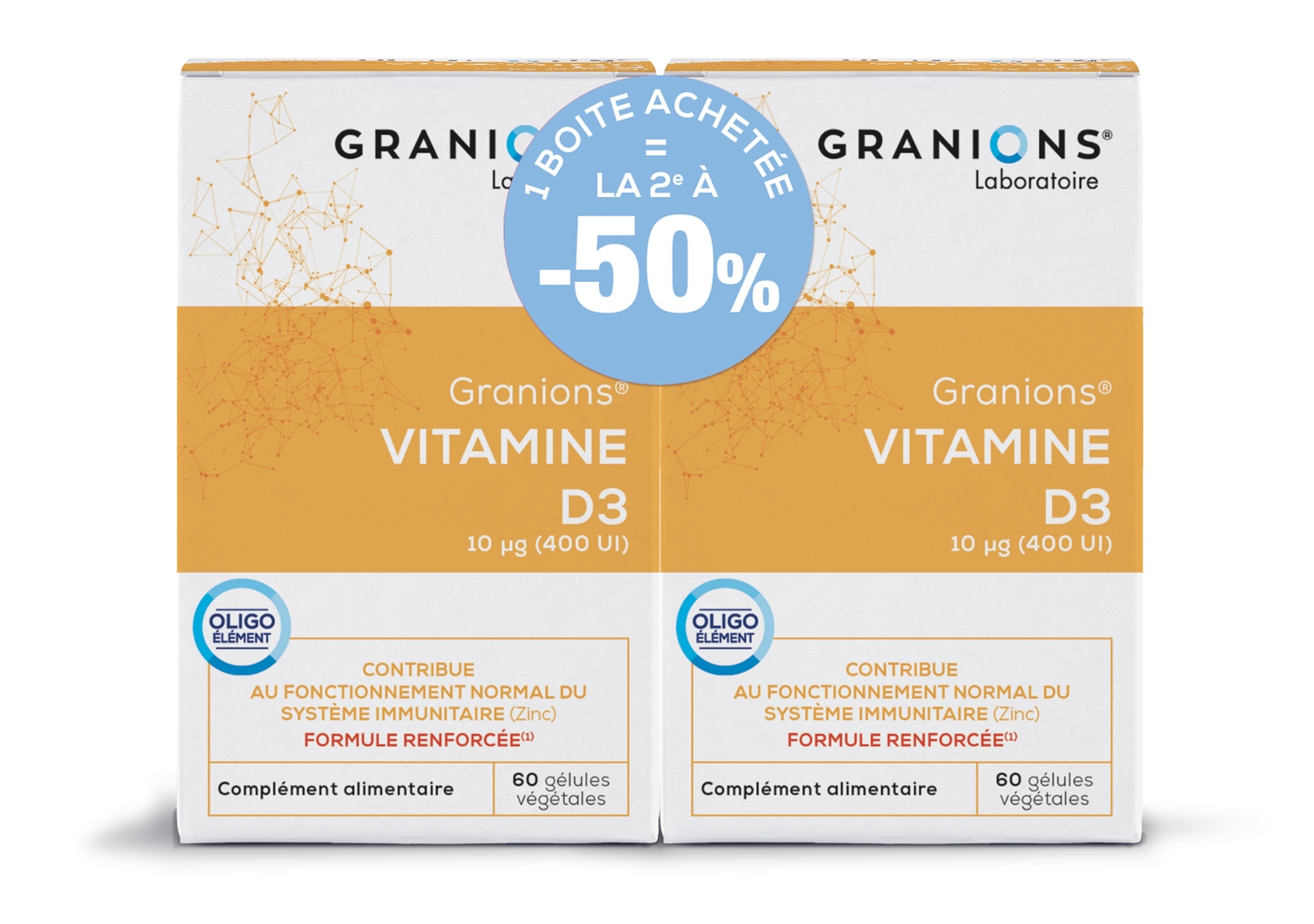 Granions Vitamine D3 Le 2ème à -50%