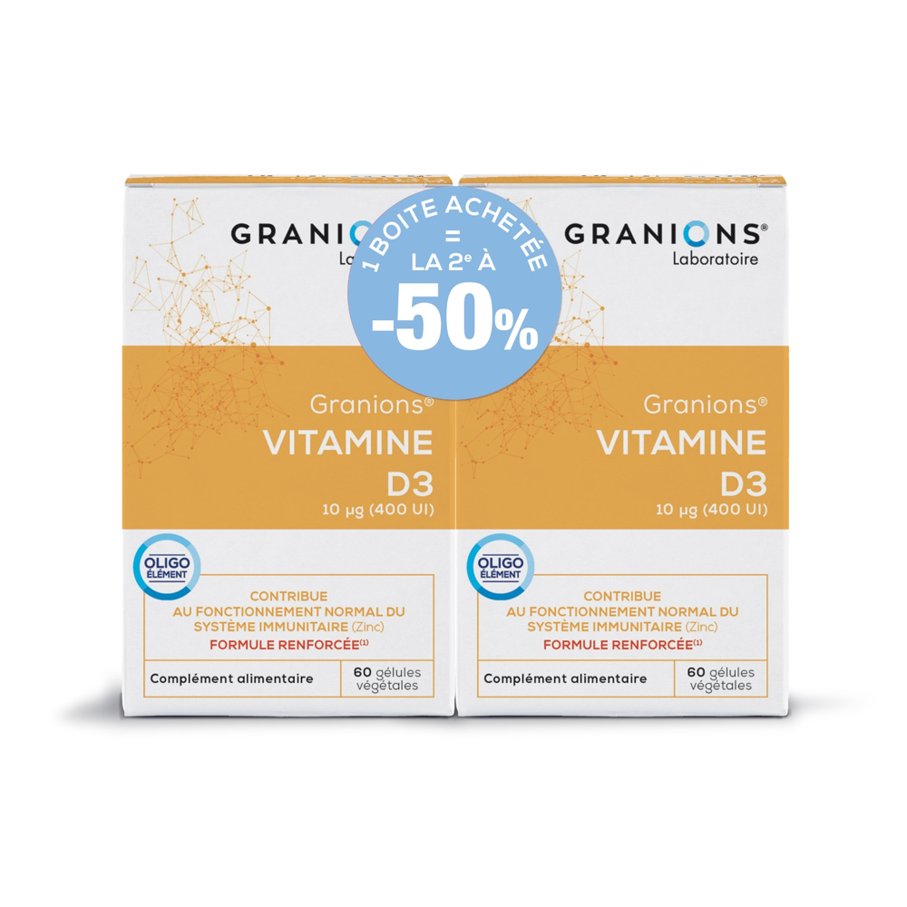 Granions Vitamine D3 Le 2ème à -50%