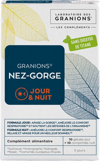 Granions Nez-gorge 10 gélules + 10 comprimés