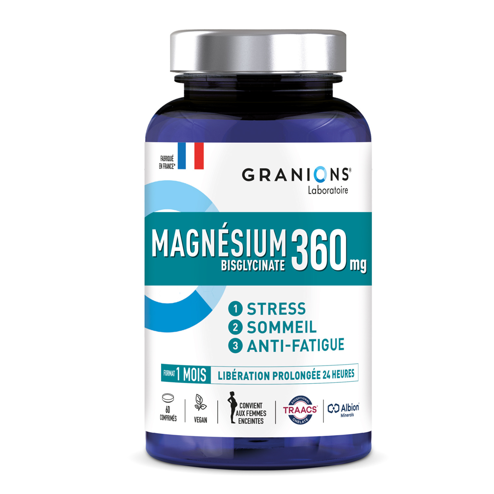 Granions® Magnesium Stress Sommeil Anti-Fatigue 60 Comprimés
